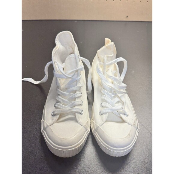 Esprit Luna Women’s White High Top Canvas Sneakers Size 8M Casual Shoes - Picture 2 of 7